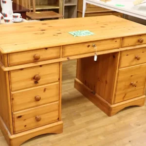 Solid Wooden Desk with Storage - Image 7