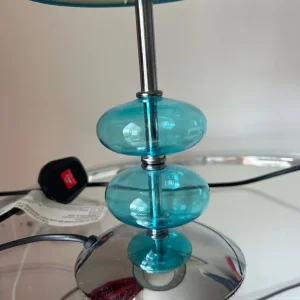 Blue and silver bedside light - Image 2