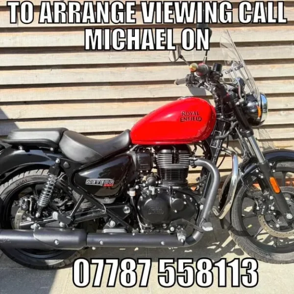 2023 / 23 Royal Enfield METEOR 350 £3000 Fireball Red 887 miles.