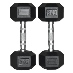 Hill Icon Rubber Hex Dumbbell Set 2.5kg - 30kg - Weights Gym - Image 4