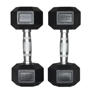 Hill Icon Rubber Hex Dumbbell Set 2.5kg - 30kg - Weights Gym - Image 5