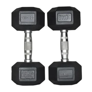 Hill Icon Rubber Hex Dumbbell Set 2.5kg - 30kg - Weights Gym - Image 6