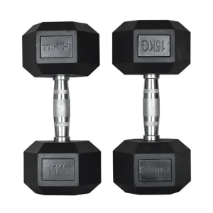 Hill Icon Rubber Hex Dumbbell Set 2.5kg - 30kg - Weights Gym - Image 8