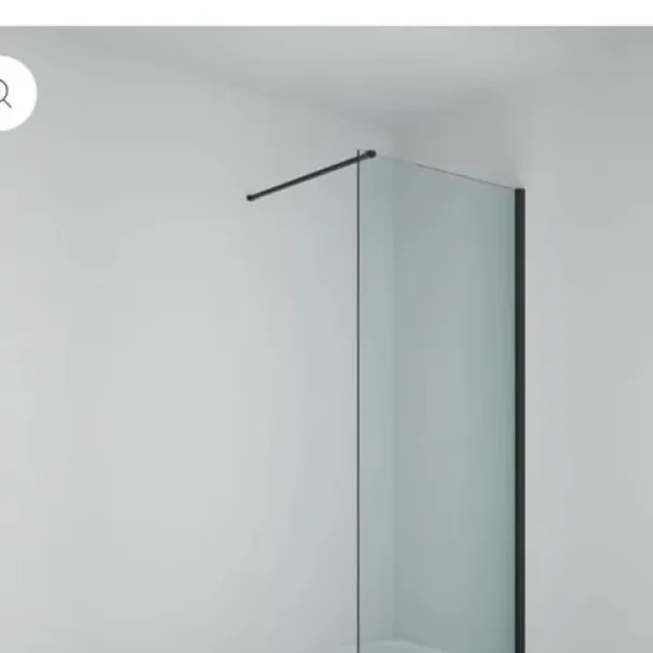 1200mm wetroom screen black