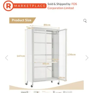 Mobile Wardrobe (Storage) New Condition - Image 4