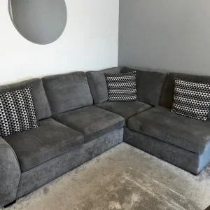 Corner sofa in graphite - Image 4