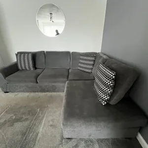 Corner sofa in graphite - Image 7