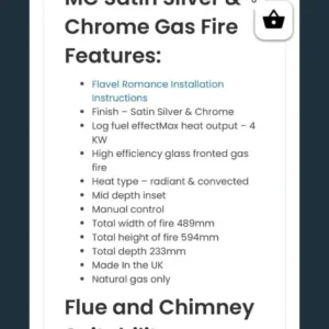 FLAVEL gas fire (NEW) - Image 3