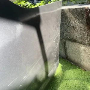 mitsubishi outlander 2016 rear bumper factory colour minor damage - Image 2