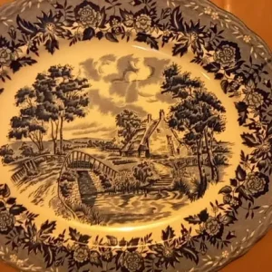 2X USED BLUE + WHITE PLATES - Image 2