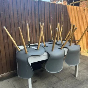 Modern Dining Table & 4 Chairs Set – Good Condition - Image 2