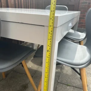 Modern Dining Table & 4 Chairs Set – Good Condition - Image 6