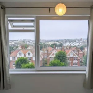 Light Cream Blackout Eyelet Curtains 183cm Drop - Image 2