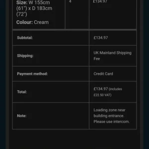 Light Cream Blackout Eyelet Curtains 183cm Drop - Image 6