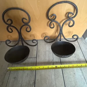 Antique wall candle holders - Image 2