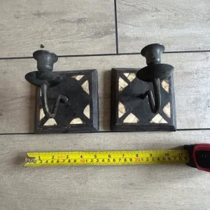 Antique wall candle holders - Image 3