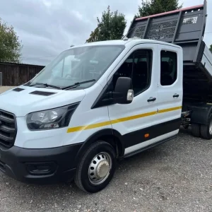 2021 Ford Transit 2.0 EcoBlue 130ps Double crew cab tipper 63k miles CLEAN PLUS VAT Dropside Tipp... - Image 2