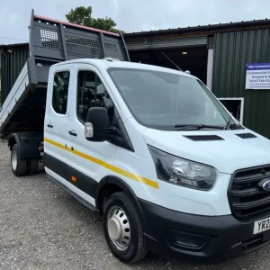 2021 Ford Transit 2.0 EcoBlue 130ps Double crew cab tipper 63k miles CLEAN PLUS VAT Dropside Tipp...
