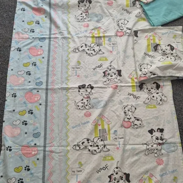 Cot bed pillow, cover and sheet Have 2