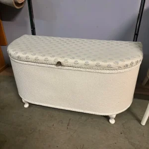 Mid century bedroom chair & ottoman - Image 3