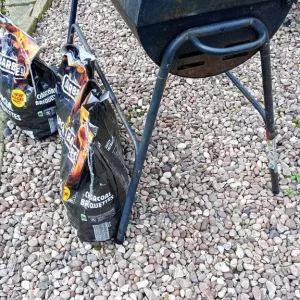 Barrel Drum BBQ - Black 76cms Long - Image 8