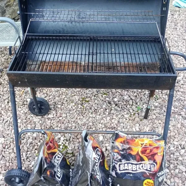 Barrel Drum BBQ - Black 76cms Long