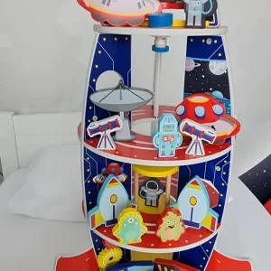 Kids Studio Wooden Space Rocket - Image 2