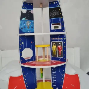 Kids Studio Wooden Space Rocket - Image 4
