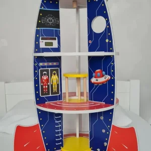 Kids Studio Wooden Space Rocket - Image 5
