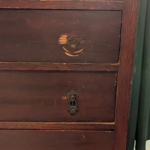 Antique mahogany chest of drawers - Image 2