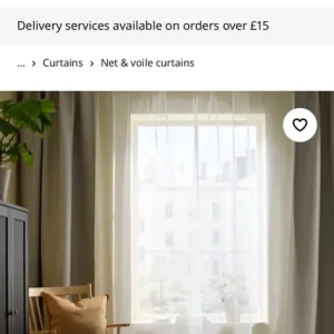 Ikea TERESA sheer curtain - Image 2