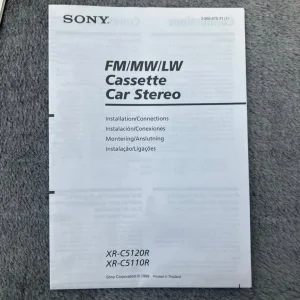 SONY RETRO CAR STEREO XR-C5120R CASSETTE PLAYER AND CDX-616 10 DISC CHANGER - Image 4