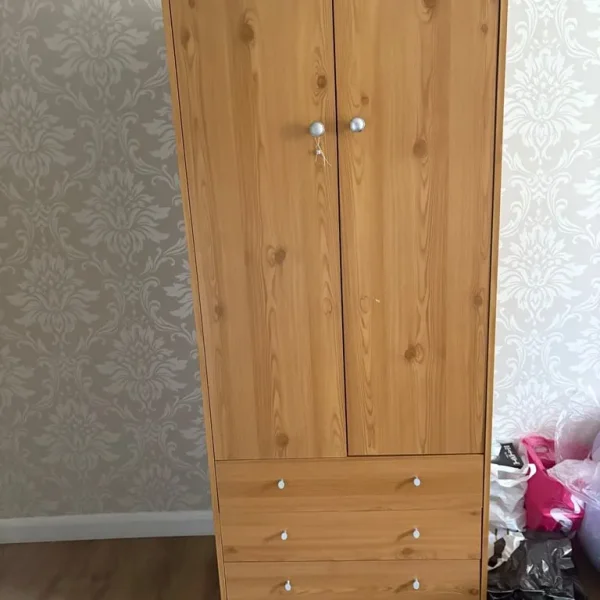 Wooden wardrobe