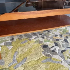 Vintage Mid Century Teak & Smoked Glass Myer Coffee Table - Retro MCM - Image 6