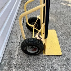 Yellow Hand Truck used and slightly paint out . - Image 3