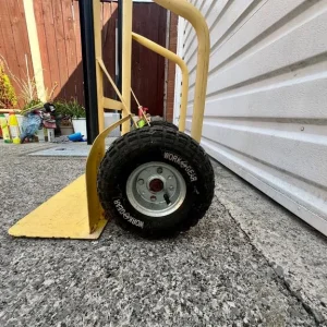 Yellow Hand Truck used and slightly paint out . - Image 7