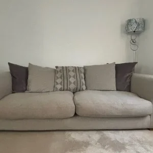 The lindford pillow back large sofa in grey combination