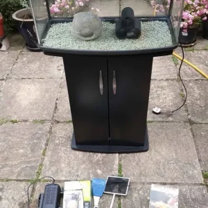 Fish tank / aquarium with a stand, 64L, working light and accessories, good condition - Image 6