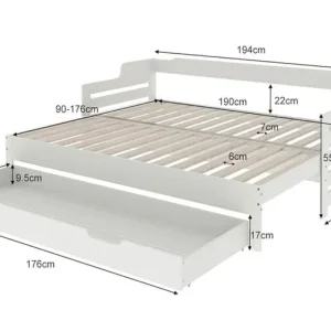 Day Bed with 2 Mattresses