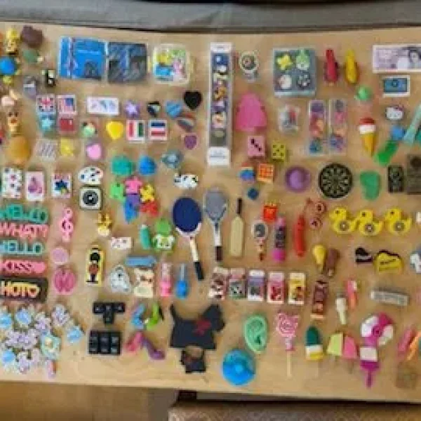 Job Lot Of Novelty Vintage and Modern Erasers/Rubbers