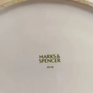 Large M&S Oval Ceramic Fruit Bowl With Roses - Image 7