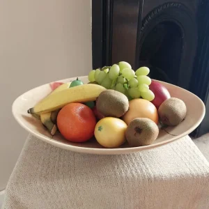 Large M&S Oval Ceramic Fruit Bowl With Roses - Image 8