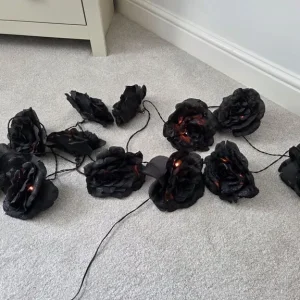 String of light up large flowers