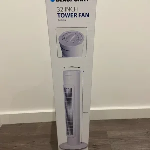 Blaupunkt 32-Inch Tower Fan – Barely Used, with Original Box
