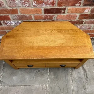 Oak Corner TV Stand - Great Condition - Image 3