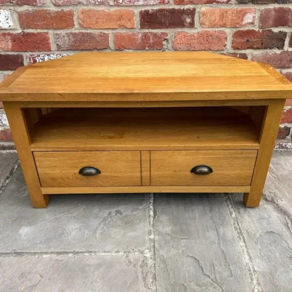Oak Corner TV Stand - Great Condition