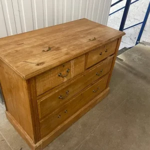 Pine chest of drawers - Image 4