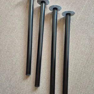 2 x Ikea Lagkapten table tops, with 4 legs - Image 4