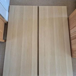 2 x Ikea Lagkapten table tops, with 4 legs - Image 6