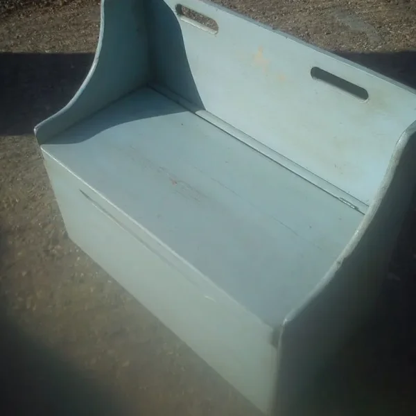 Upcycled, shabby chic, pine bench.